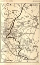Carte des combats autour de Carency, Souchez et Neuville-Saint-Vaast (9-20 mai 1915)