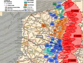Disposition des divisions - 16 juin 1915