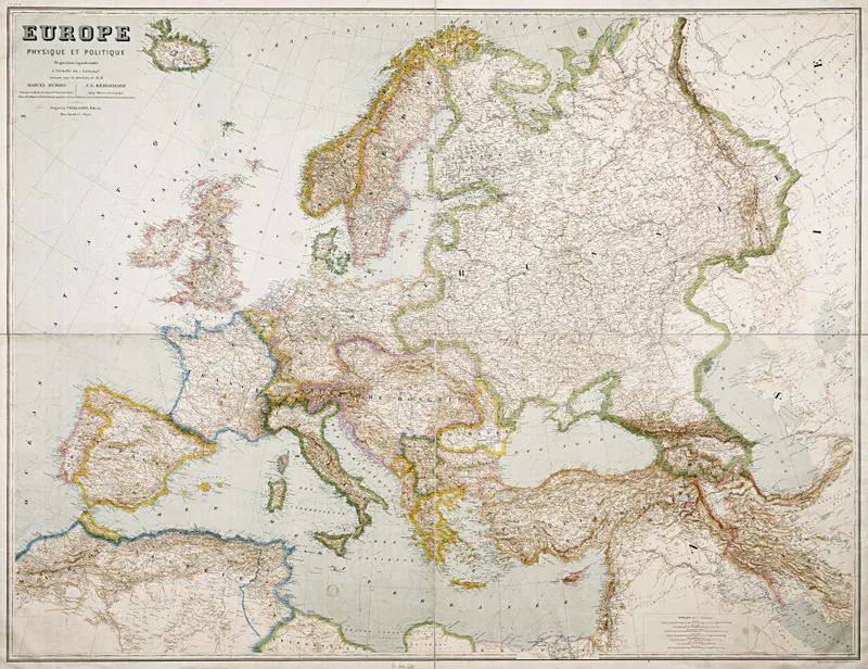 Carte de l'Europe - 1914